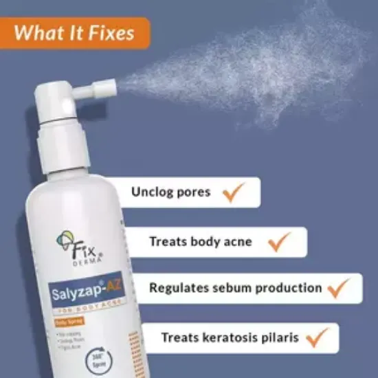 Picture of Fixderma Salyzap Az For Body Acne Spray 100ml
